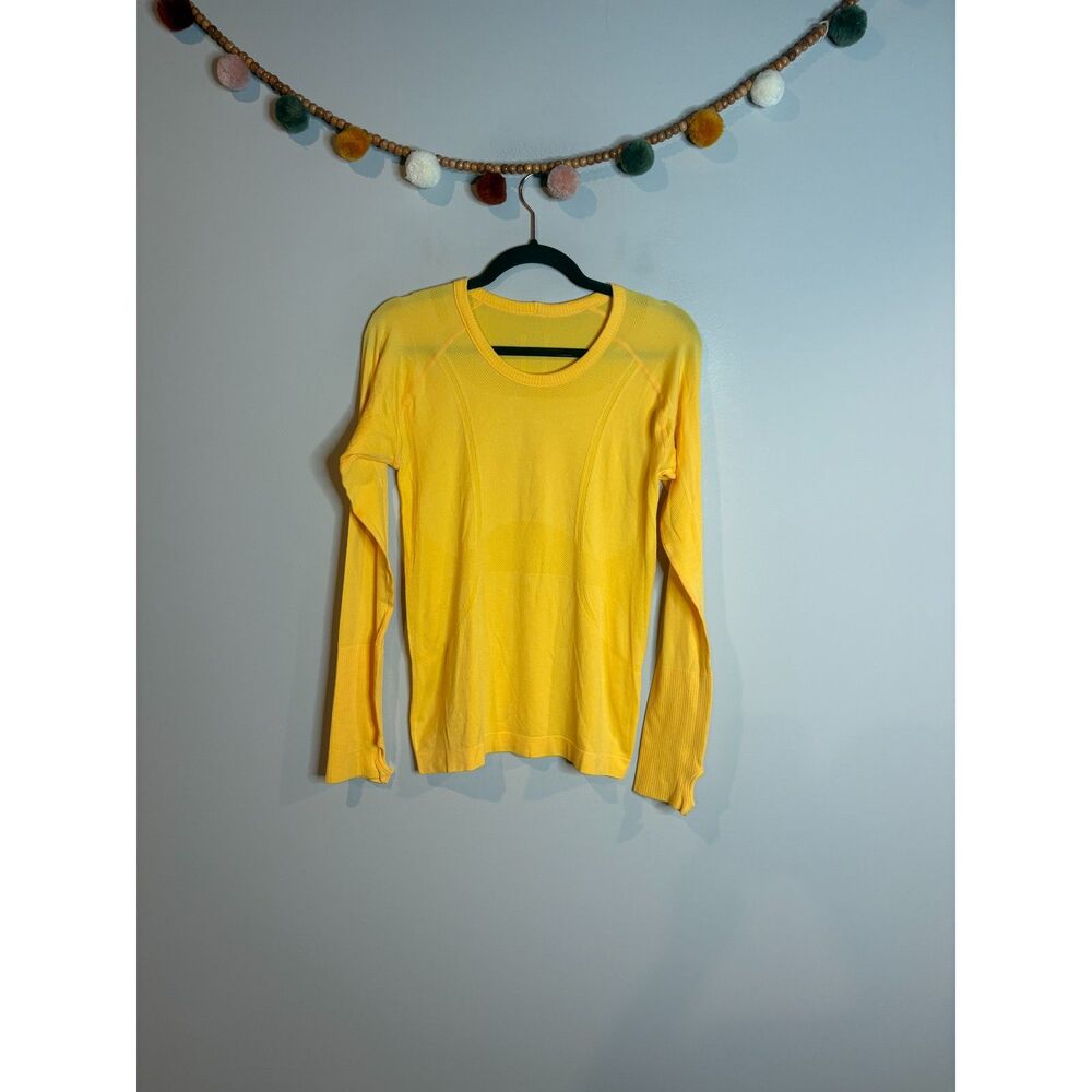 Amazon golden yellow seamless athletic top